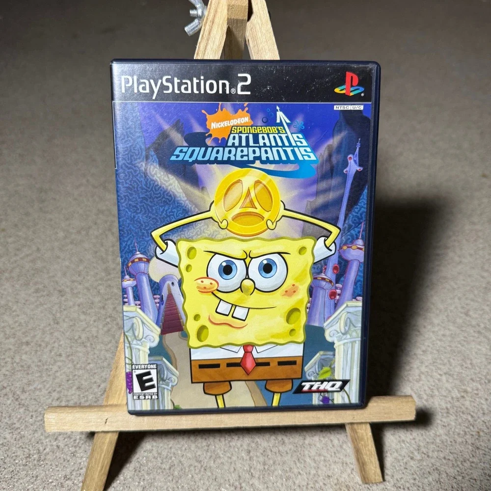 SpongeBob's Atlantis SquarePantis - Sony/PS2/PlayStation 2  - Tested & Working -